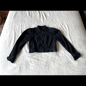 Black cropped jacket from Danielle Bernstein’s Macey’s collection. Medium.